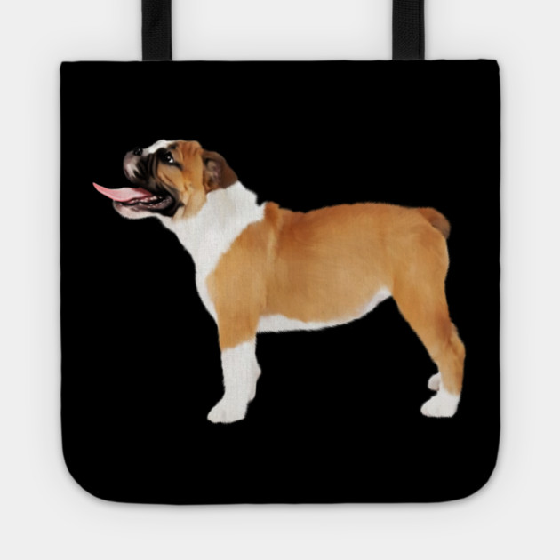 American Bulldog, Dog Lover Tote by logiamerch