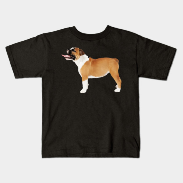 American Bulldog, Dog Lover Kids T-Shirt by logiamerch