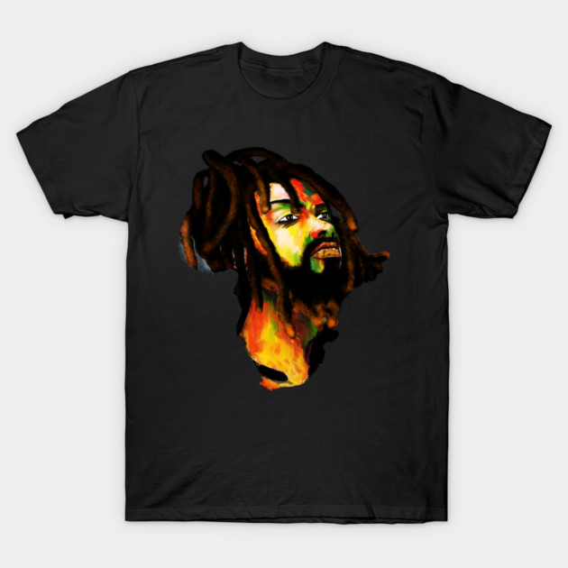 Africa Map, African Rasta Man, Rastafarian T-Shirt by logiamerch