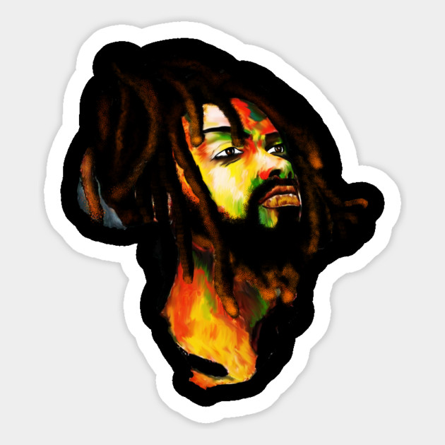 Africa Map, African Rasta Man, Rastafarian Magnet by logiamerch