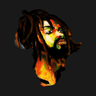 Africa Map, African Rasta Man, Rastafarian T-Shirt