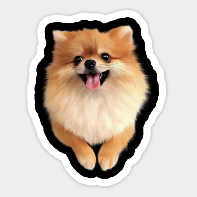 Pomeranian Dog Smiling, Love Pomeranians Magnet by logiamerch