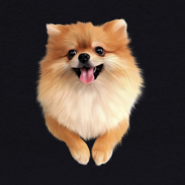 Pomeranian Dog Smiling, Love Pomeranians by logiamerch