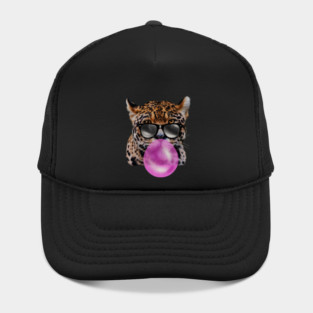 Jaguar with Blowing Gum, Love Big Cats Hat