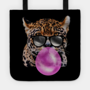 Jaguar with Blowing Gum, Love Big Cats Tote