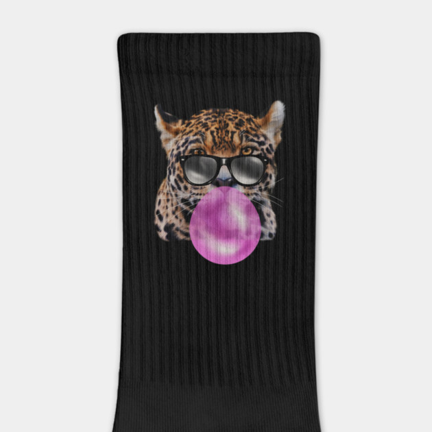 Jaguar with Blowing Gum, Love Big Cats by logiamerch