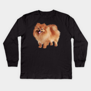 Pomeranian Dog, Love Pomeranians, Dog Lover Kids Long Sleeve T-Shirt