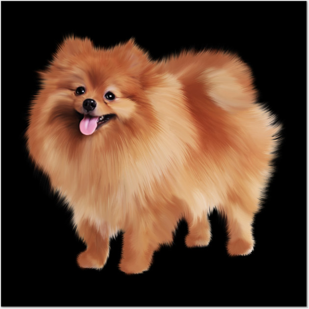 Pomeranian Dog, Love Pomeranians, Dog Lover Wall Art by logiamerch