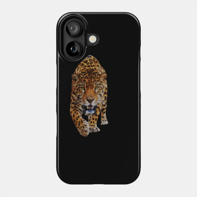 Jaguar Stalking, Love Big Cats, Tropical Animal Phone Case by logiamerch