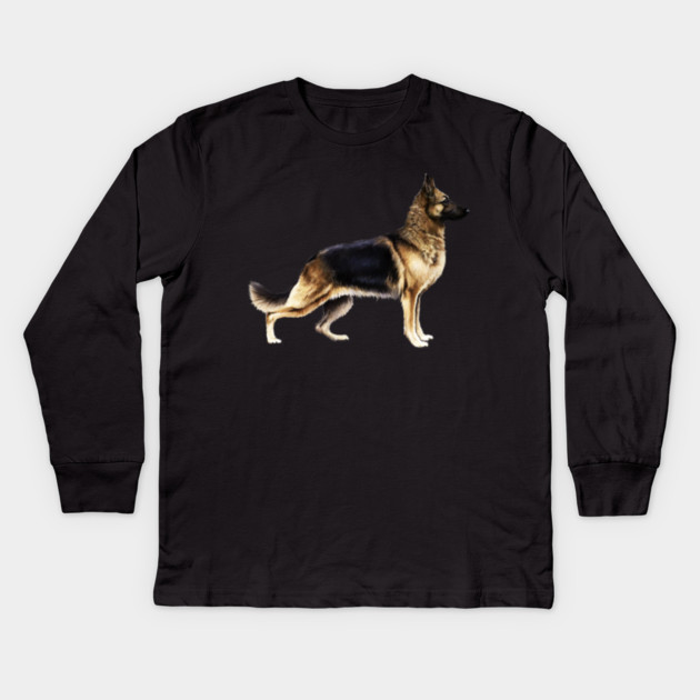 German Shepherd, Love German Shepherds Kids Long Sleeve T-Shirt by logiamerch