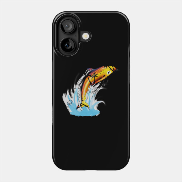 Dolphin with Sunset art, Love Dolphins Phone Case by logiamerch