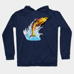 Dolphin with Sunset art, Love Dolphins Hoodie