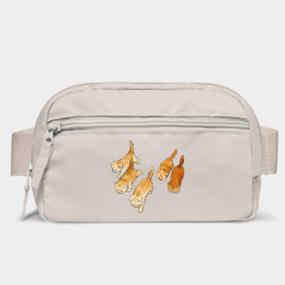 5 Orange Kittens Bag
