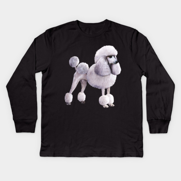 Poodle dog, Love Poodles, Dog Lover Kids Long Sleeve T-Shirt by logiamerch