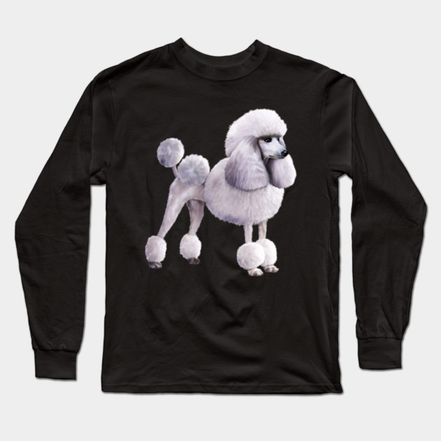 Poodle dog, Love Poodles, Dog Lover Long Sleeve T-Shirt by logiamerch