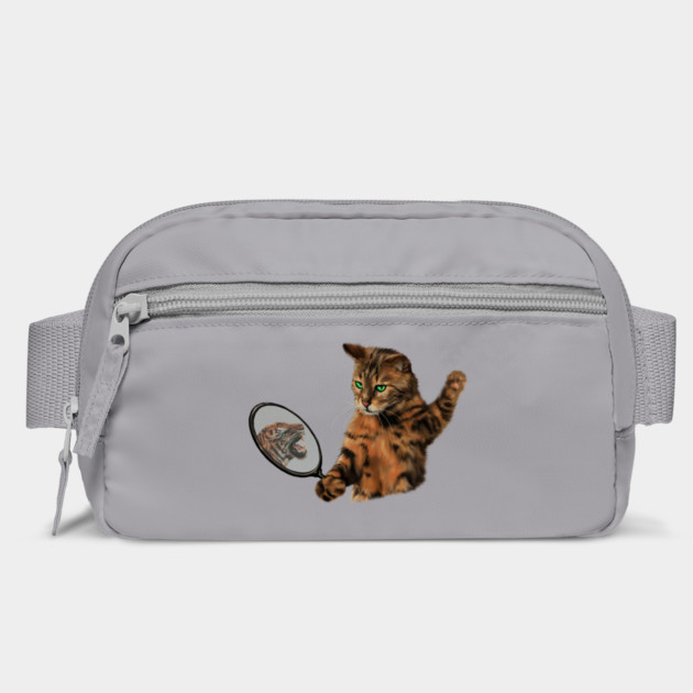 Funny Cat Motivational, Mirror Reflecting Tiger, Cat Lover by logiamerch