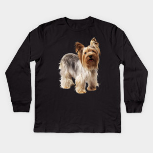 Yorkshire Terrier Dog, Love Yorkies, Dog Lover Kids Long Sleeve T-Shirt