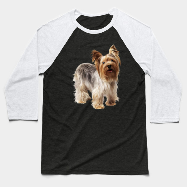 Yorkshire Terrier Dog, Love Yorkies, Dog Lover Baseball T-Shirt by logiamerch