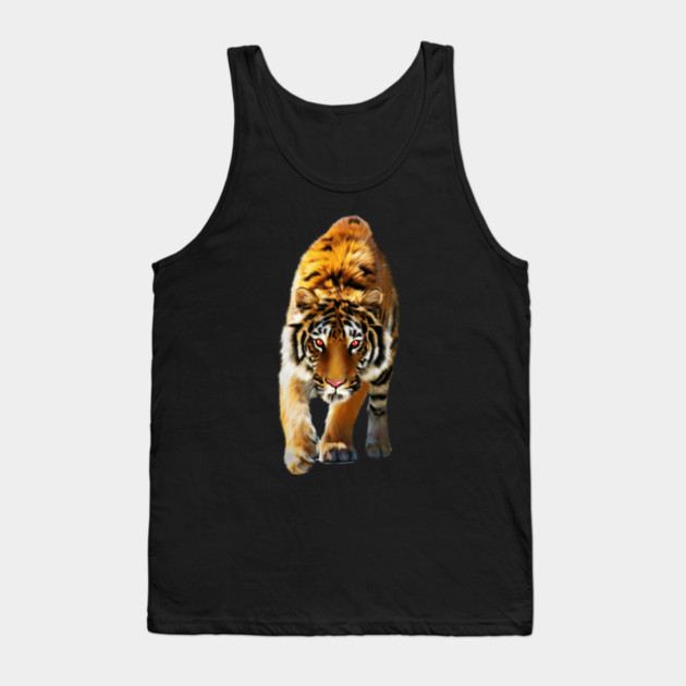 Tiger stalking, Love Tigers, Big Cat Tank Top by logiamerch