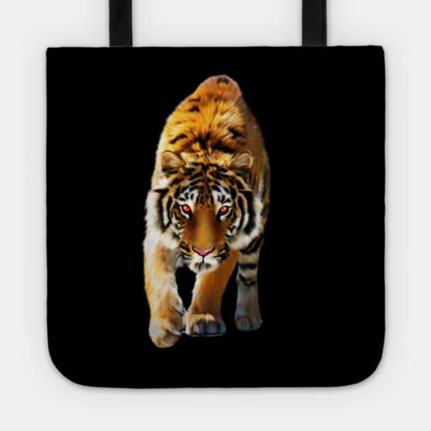 Tiger stalking, Love Tigers, Big Cat Tote by logiamerch