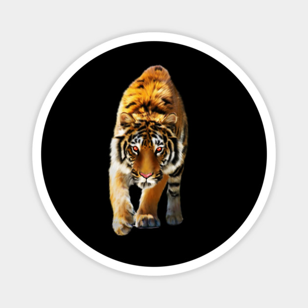 Tiger stalking, Love Tigers, Big Cat Magnet by logiamerch