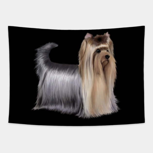 Yorkshire Terrier Dog, Love Yorkshire Terriers, Dog Lover Tapestry by logiamerch