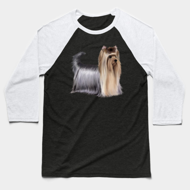 Yorkshire Terrier Dog, Love Yorkshire Terriers, Dog Lover Baseball T-Shirt by logiamerch