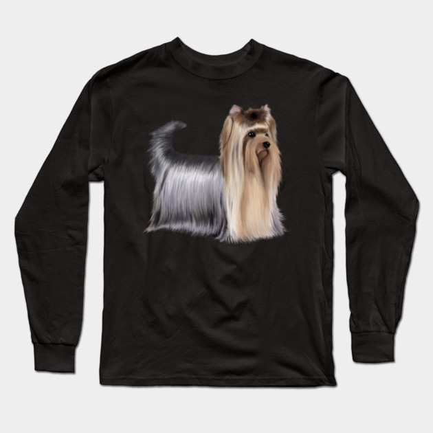 Yorkshire Terrier Dog, Love Yorkshire Terriers, Dog Lover Long Sleeve T-Shirt by logiamerch