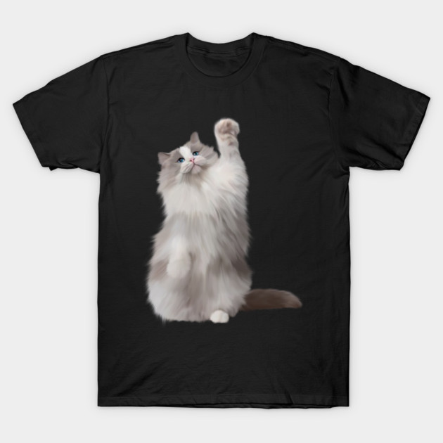 Ragdoll Cat Fetching, Ragdoll Cats, Cat Lover T-Shirt by logiamerch