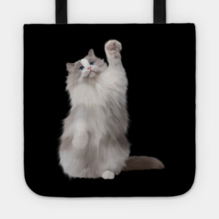 Ragdoll Cat Fetching, Ragdoll Cats, Cat Lover Tote