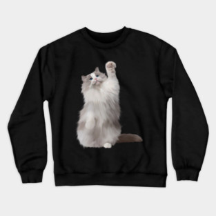Ragdoll Cat Fetching, Ragdoll Cats, Cat Lover Crewneck Sweatshirt