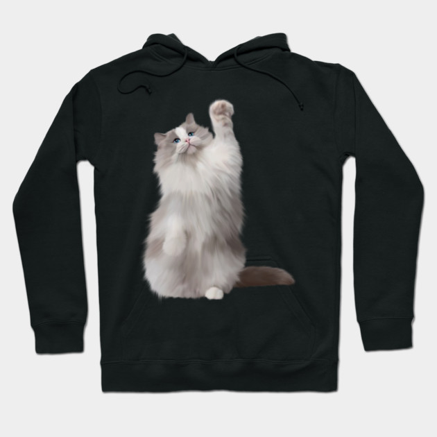 Ragdoll Cat Fetching, Ragdoll Cats, Cat Lover Hoodie by logiamerch