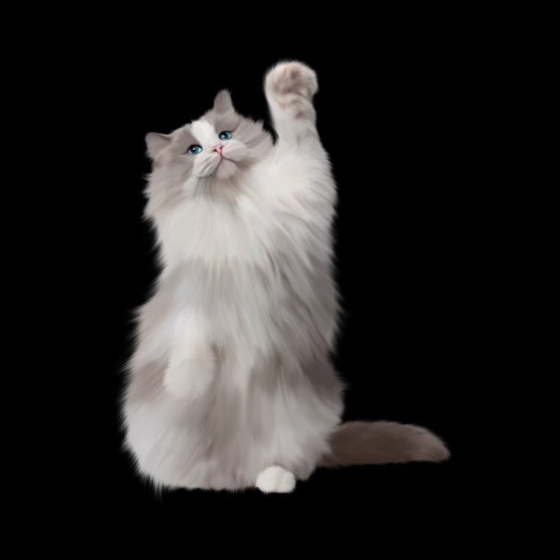 Ragdoll Cat Fetching, Ragdoll Cats, Cat Lover by logiamerch