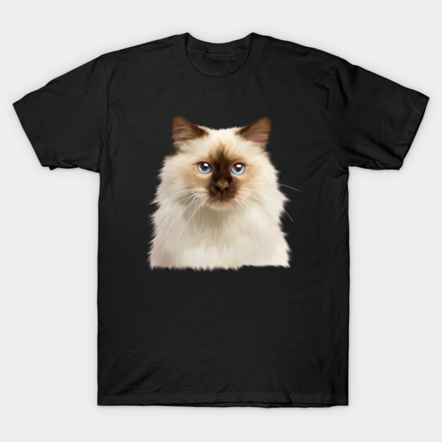 Ragdoll cat Face, Love Ragdoll cats, Cat Lover T-Shirt by logiamerch