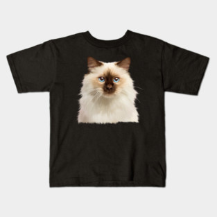 Ragdoll cat Face, Love Ragdoll cats, Cat Lover Kids T-Shirt