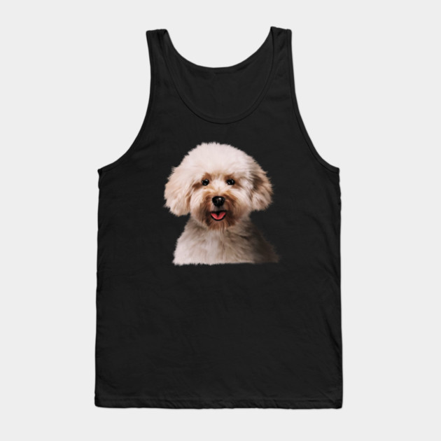 Poodle dog Head, Love Poodles, Dog Lover Tank Top by logiamerch