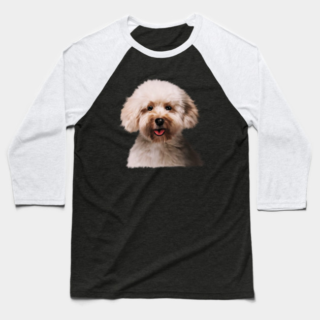 Poodle dog Head, Love Poodles, Dog Lover Baseball T-Shirt by logiamerch