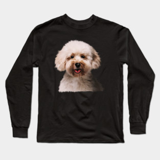 Poodle dog Head, Love Poodles, Dog Lover Long Sleeve T-Shirt