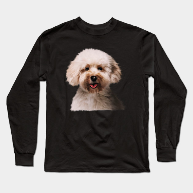 Poodle dog Head, Love Poodles, Dog Lover Long Sleeve T-Shirt by logiamerch