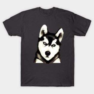 Husky Dog Face, Love Huskies, Dog Lover T-Shirt