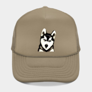 Husky Dog Face, Love Huskies, Dog Lover Hat