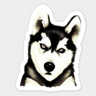 Husky Dog Face, Love Huskies, Dog Lover Magnet