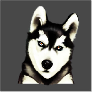 Husky Dog Face, Love Huskies, Dog Lover Posters and Art