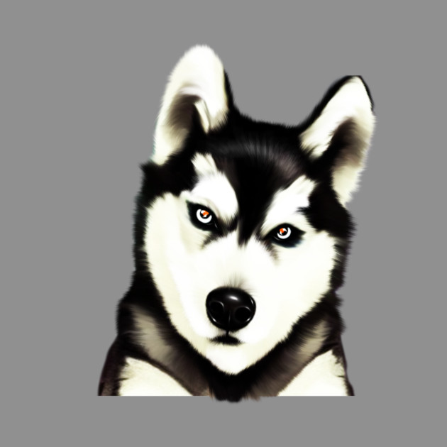 Husky Dog Face, Love Huskies, Dog Lover by logiamerch