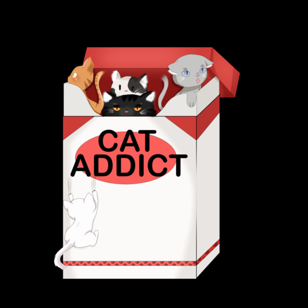 Cat Lover, Funny Cat Addict, Love Cute Cats by logiamerch
