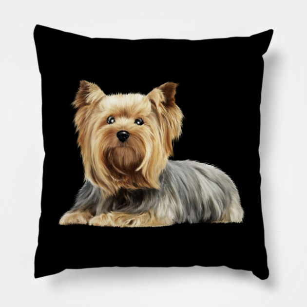 Yorkshire Terrier Dog, Love Yorkies, Dog Lover Pillow by logiamerch