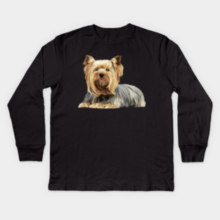 Yorkshire Terrier Dog, Love Yorkies, Dog Lover Kids Long Sleeve T-Shirt