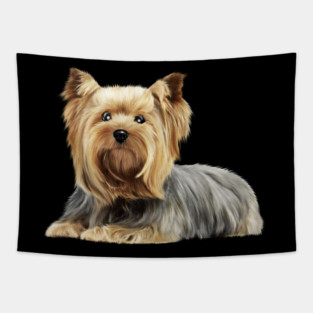 Yorkshire Terrier Dog, Love Yorkies, Dog Lover Tapestry