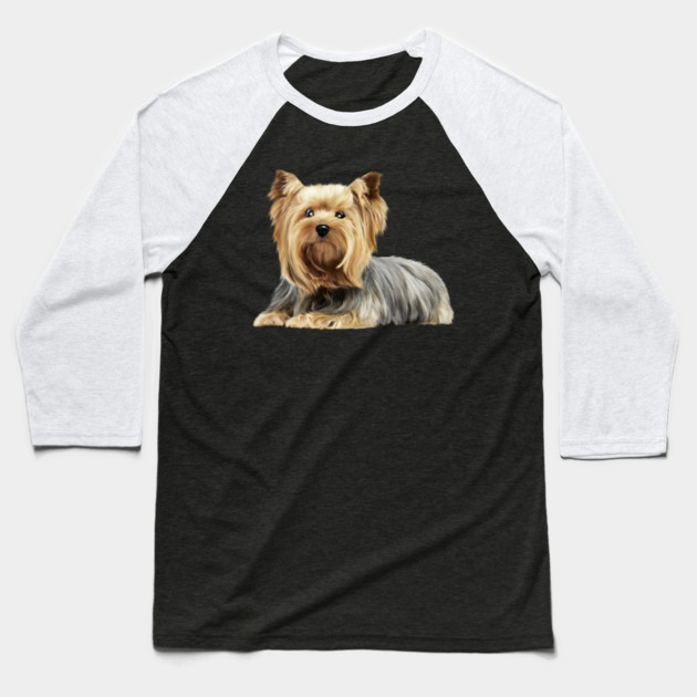Yorkshire Terrier Dog, Love Yorkies, Dog Lover Baseball T-Shirt by logiamerch