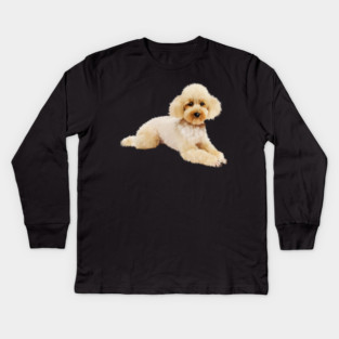 Cute Poodle dog, Love Poodles, Dog Lover Kids Long Sleeve T-Shirt